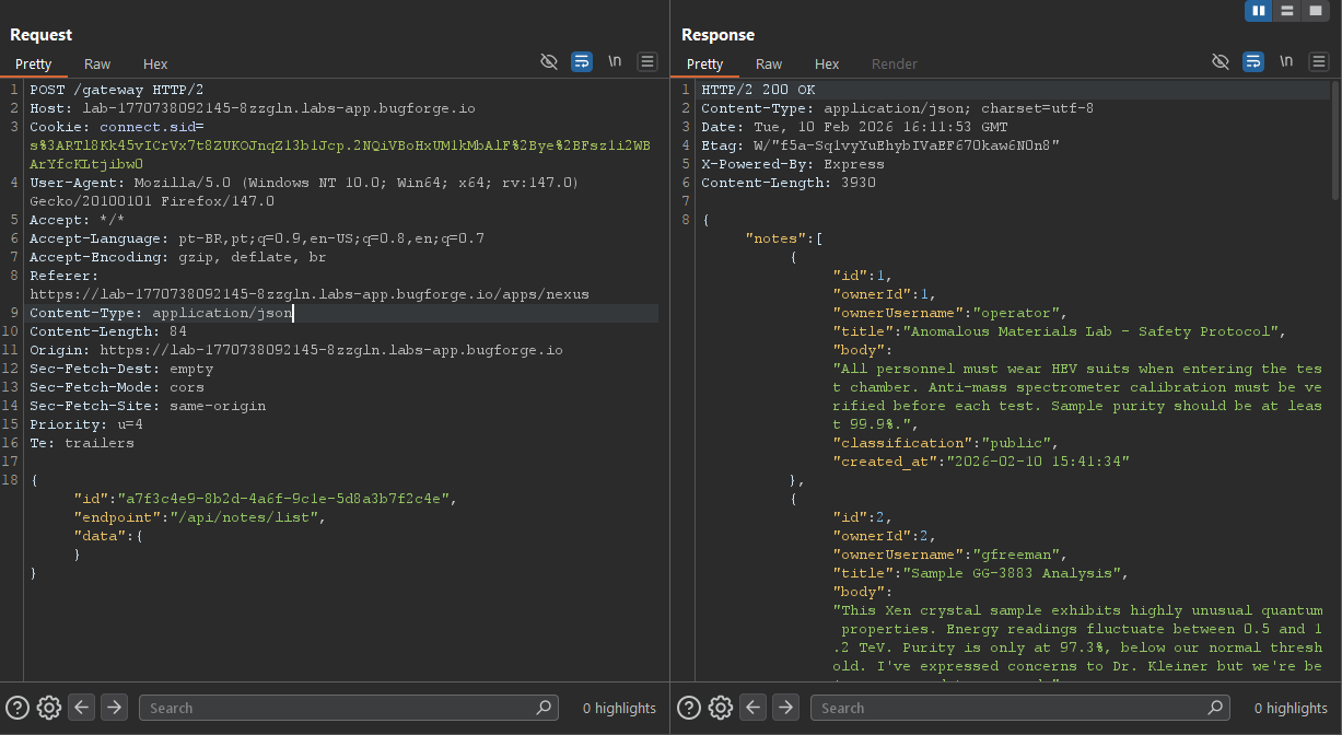first api request